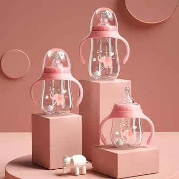 

Multifunctional Drinking Milk Bottle Soft Silicone Feeding Container Baby Water Bottle kids Dual-use Bottle BPA Free
