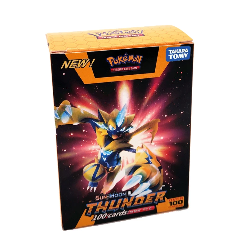 TAKARA TOMY Pokemon 60, 100, 200 шт, GX, EX MEGA Flash Card, 3D, Sun Moon LOST THUNDER, коллекционные карты для детей, рождественские подарки - Цвет: 100EX GX MEGA