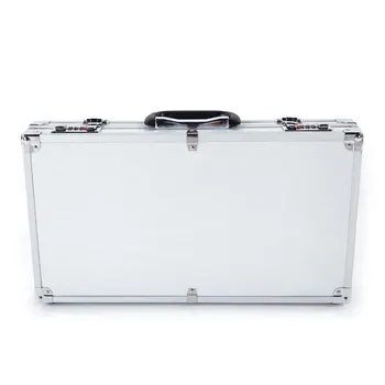 

45*25*7.5cm Aluminum New Framed Locking Gun Pistol HandGun Lock Box Hard Storage Carry Case Black US Stock