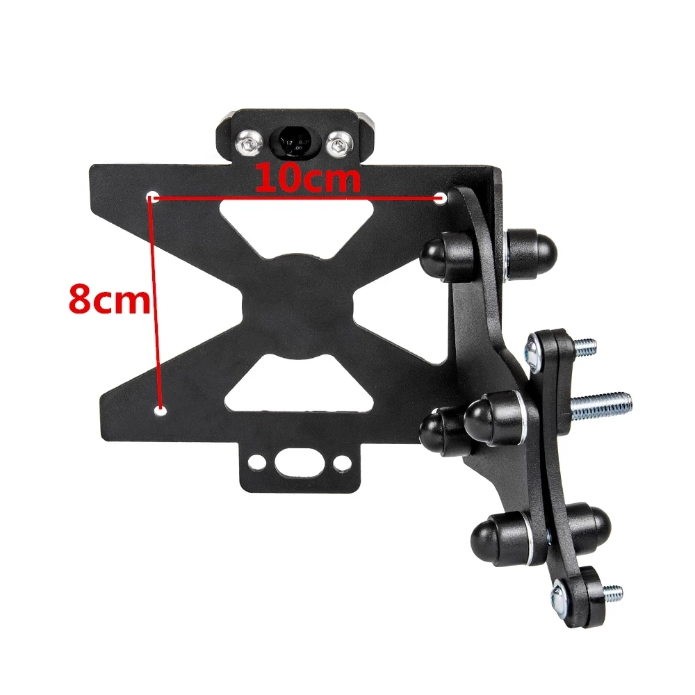 Suporte para matrícula da motocicleta, eliminador lateral,