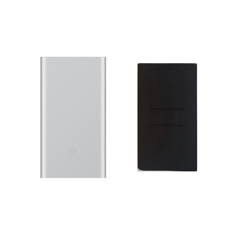 Silver ADD Black Xiaomi Mi внешний аккумулятор 2 10000 мАч двойной USB порт быстрая зарядка внешний аккумулятор Ультратонкий внешний аккумулятор - Цвет: Silver ADD Black