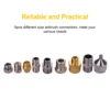 9pcs Airbrush Adapter Kit Multi-Size Fitting Connector Set for airbrush air hose Compatible with Badger Paasche Airbrush 4