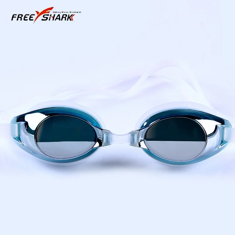 

High-definition New Style Swimming Glasses Anti-fog UV-Protection Plain Glass Electroplating Goggles