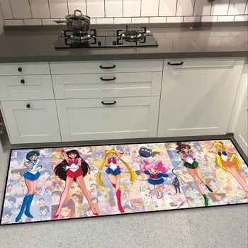 

Princess Sailor Moon Luna Mars Mercury Door Mat Floor Rug Carpet Living Bed Room Kitchen Non-slip Girls Mat Pink Gifts