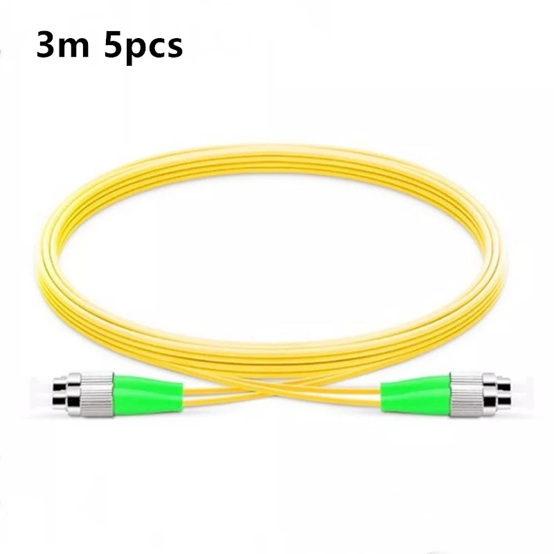5 шт./лот SM Duplex FC/APC к FC/APC Волоконно-оптический патч-корд