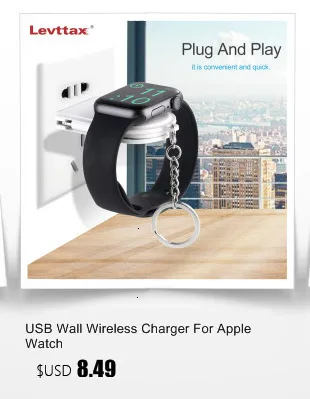 USB настенное Беспроводное зарядное устройство для Apple Watch 5 4 3 2 1 портативная Магнитная зарядная док-станция для Apple AirePods iPhone 11 Pro X 8