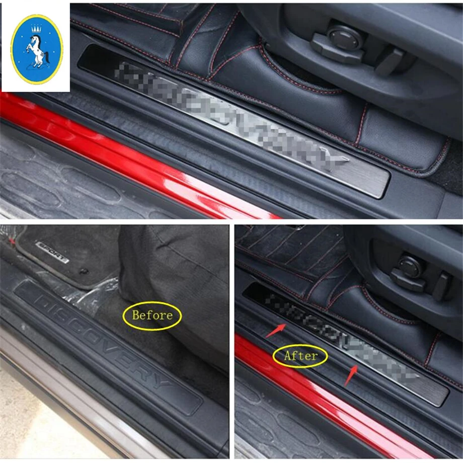 Yimaautotrim для Land Rover Discovery Sport накладка на внутреннюю дверь Накладка на порог Защитная панель накладка