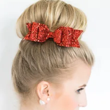 9,5 см популярные детские заколки в европейском и американском стиле, заколка-бабочка с блестками, Детские блестящие аксессуары для волос, головной убор