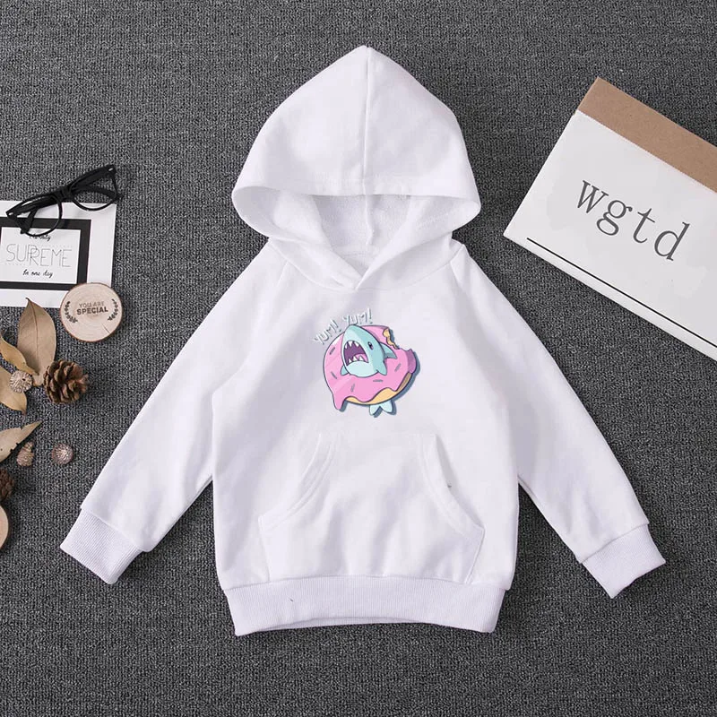 

Hot Children Hoodies Cute Shark Unicorn Print Toddler Winter Warm Hoodie Kids Boys Girls Sweater Pullover Baby Casual Sweatshirt