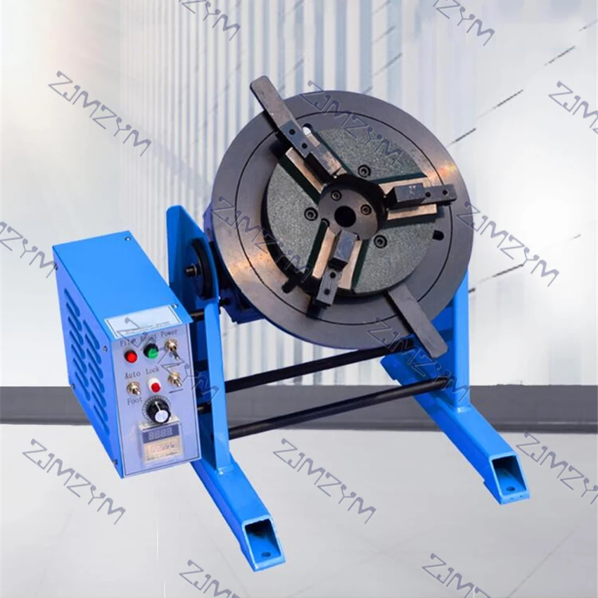 HD-30 Timing Welding Positioner Automatic Rotating Worktable Chuck Welding Table Tube Welder + 200 Chuck + Pneumatic Gun Holder