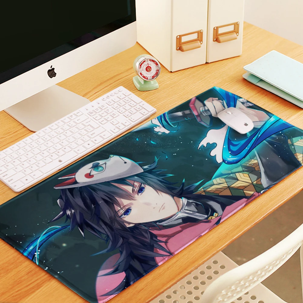 Подгонянный супер большой размер коврик для мыши Kamado Tanjirou Kamado Nezuko Agatsuma Zenitsu Hashibira Inosuke Настольный коврик 800x300x3 мм