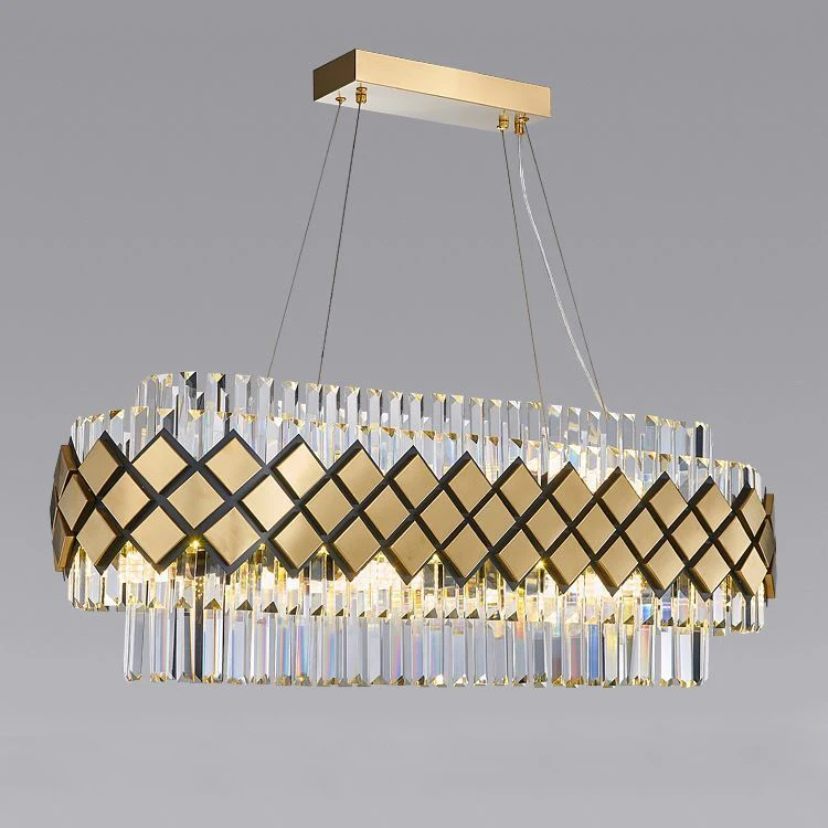 LED Modern Art Deco oCrystal Clear Designer LED Chandelier Lighting Lustre Suspension Luminaire Lampen For Dinning Room