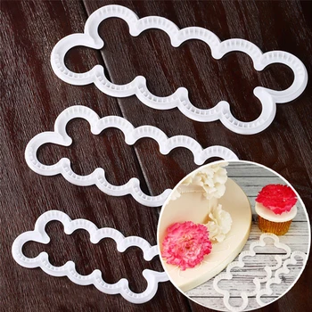 

3PCS/Set Rose Flower Petal Shape Cutter Fondant Cake Sugar Paste Icing Cutting Tool Baking Accessories Cake Decorating Mold