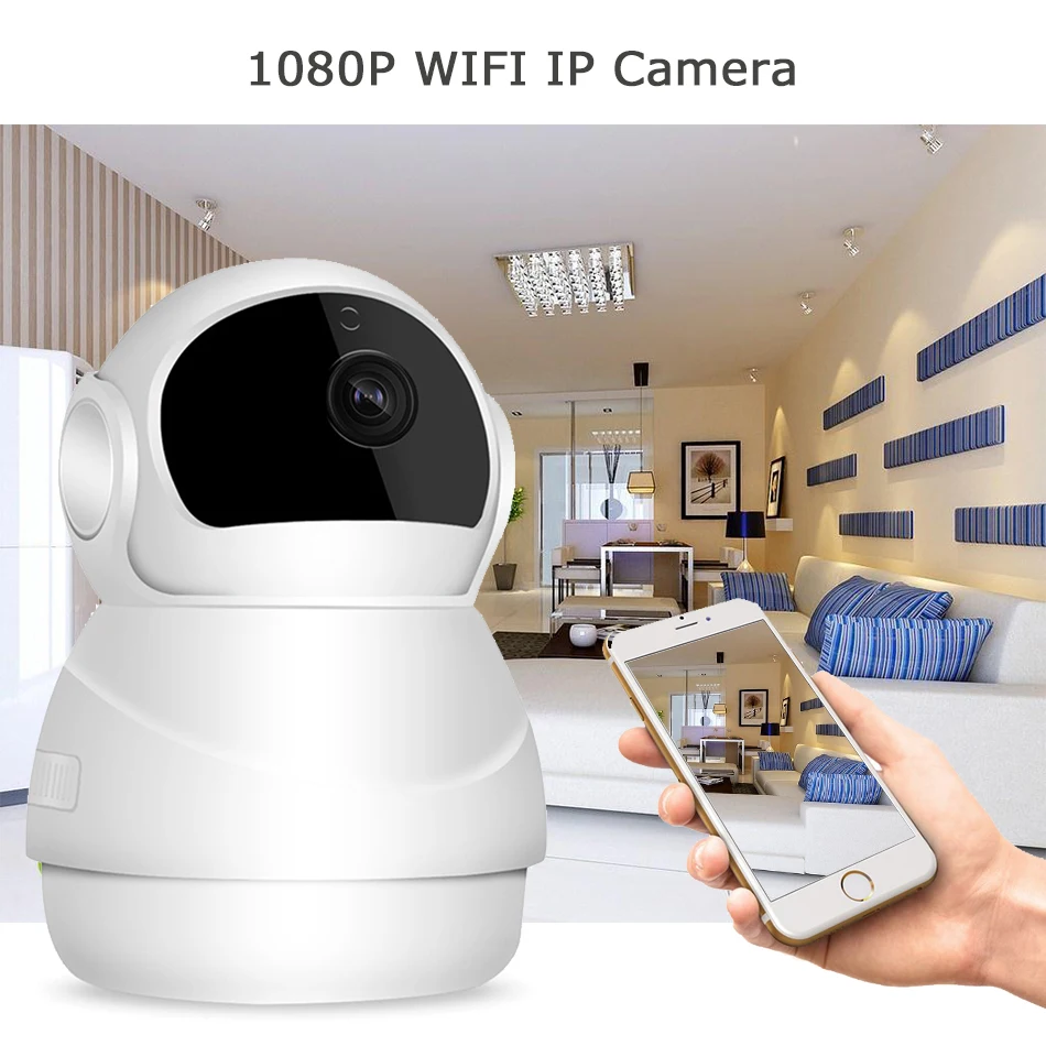 1080P 2MP Беспроводная IP камера Wifi 3D домашняя видеонаблюдения Видео Запись