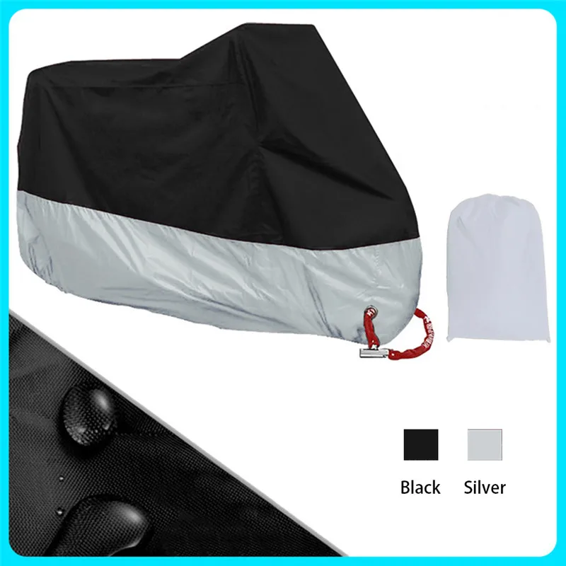 Universal Motorcycle Cover All Season Waterproof Dustproof UV Protective Cover Outdoor Indoor Scooter Motorbike Rain Cover