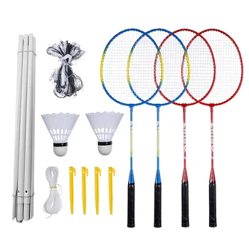

2pcs Badminton Rackets Set Family Double Badminton Game Racquet Light Weight Playing Trainning Badminton Raquette for Adult kids