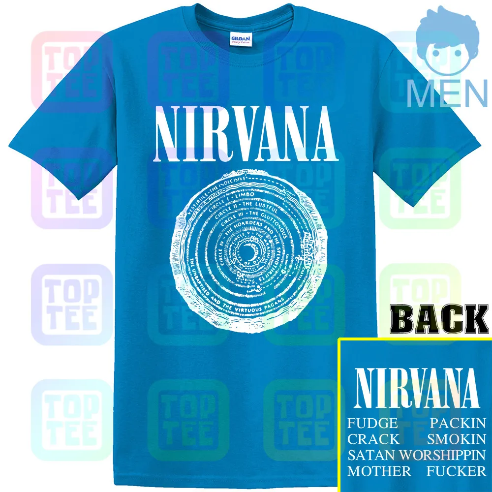 Футболка Nirvana 'In Utero'(круг - Цвет: MEN-ROYAL BLUE