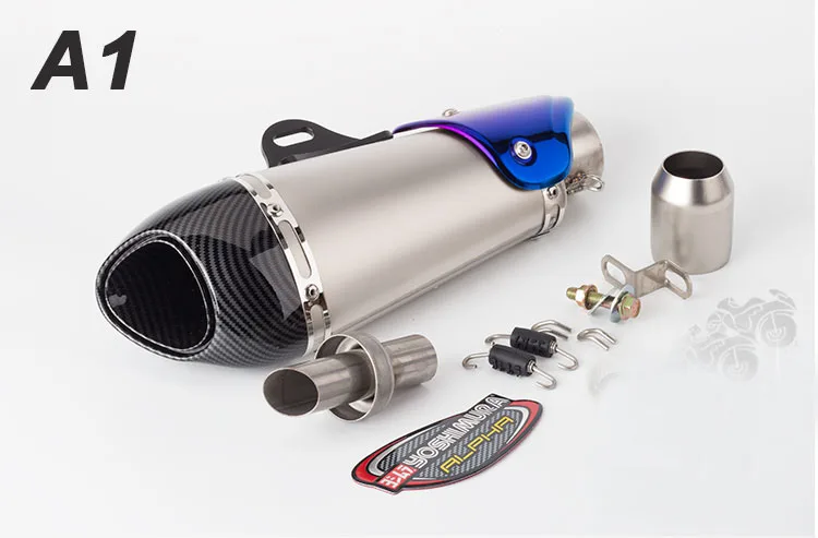 Мото rcycle Akrapovic Yoshimura глушитель выхлопной трубы escape moto с DB killer для CB400 Z250 GSX250R RC390 Z900 MT03 GSXS750 - Цвет: A1