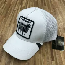 Новая бейсболка кепка-тракер бейсболка Регулируемая Новая серия животных вышивка черная овца