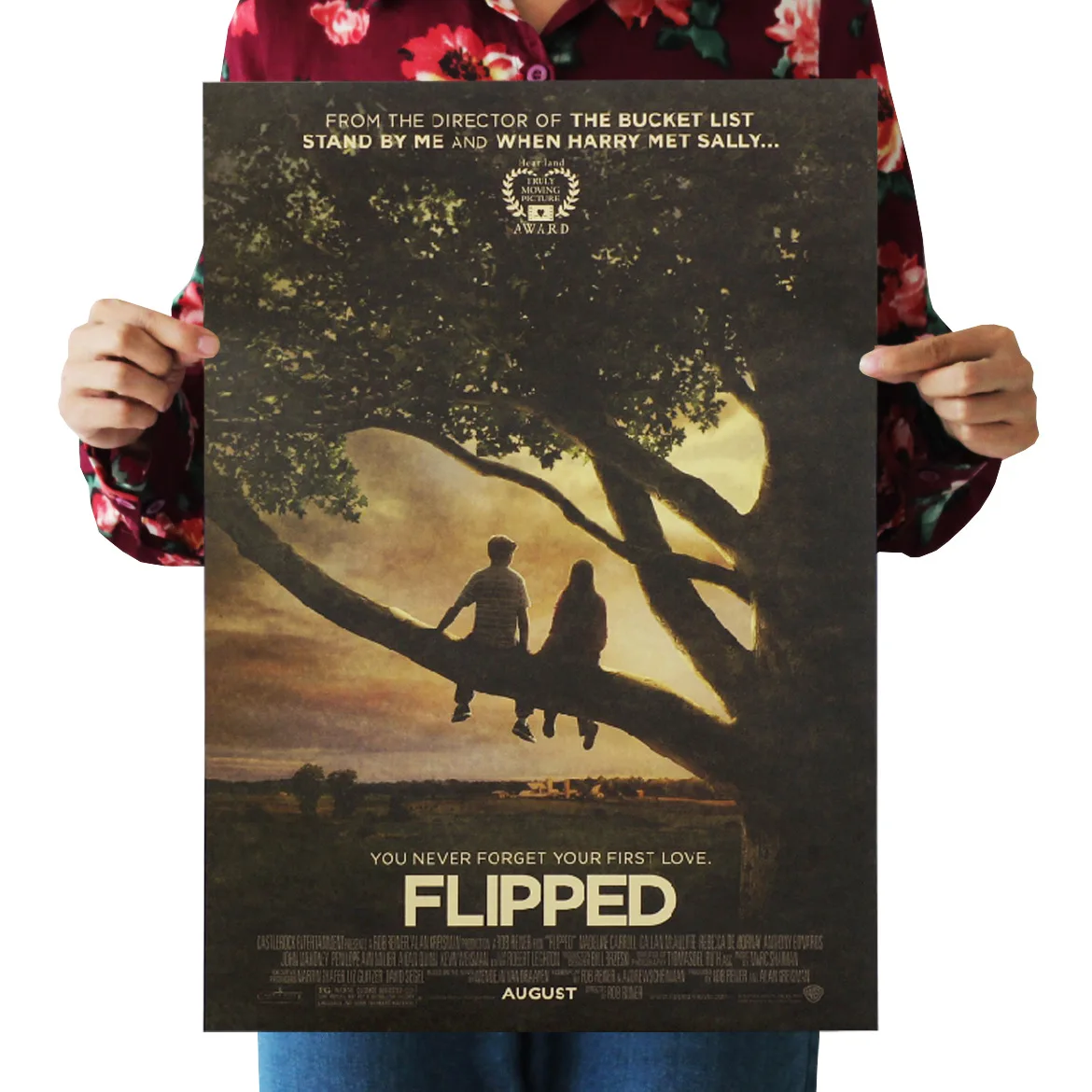 

Resist Tempting Retro English Kraftpaper Photography Poster Dormitory Bar Cafe Indoor Decorative Stickers