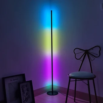

Nordic LED Standing Lamp Colorful RGB Lamp Modern Floor Lights lighting Living Room Bedroom Bedside Lamps Home Decor Floor Lamp