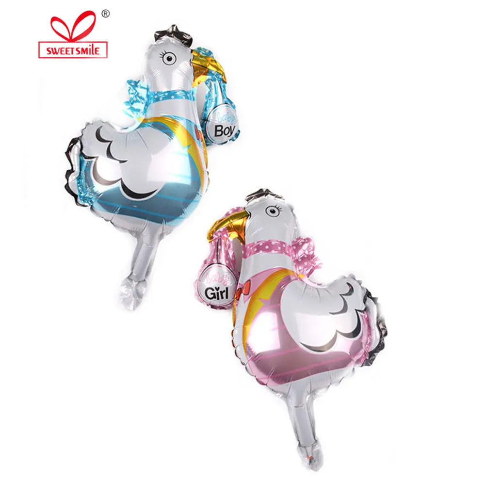 16 дюймовые фольгированные воздушные шары в виде аиста для детского душа