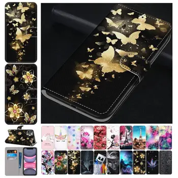 

Cute Leather Phone Bags For Cover Xiaomi Redmi 3 3S 4A 4X 5 Plus 5A 6A 6 Pro 7 7A Rose Wallet Case Box Tower Mountain Sky D08F