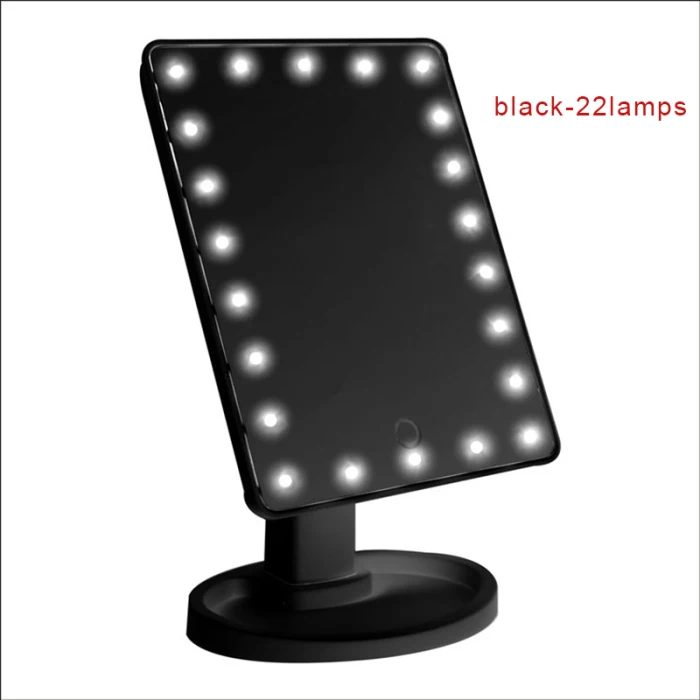 Интеллектуальная Регулируемая яркость 16 ламп/22 лампы светодиодный с подсветкой 10x зеркало для макияжа OA66
