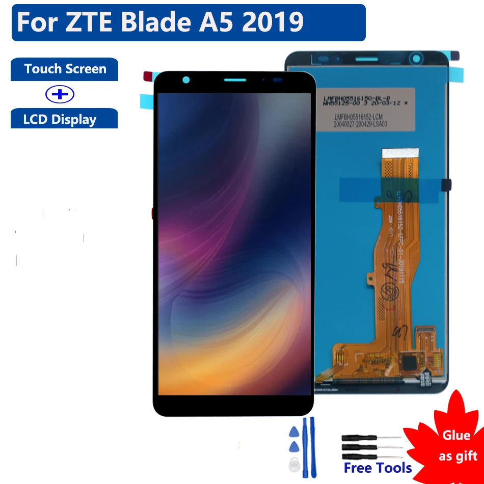 Original For ZTE Blade A5 2019 LCD Display Touch Screen Digitizer Assembly For ZTE Blade A5 2019 Touch Screen LCD Display