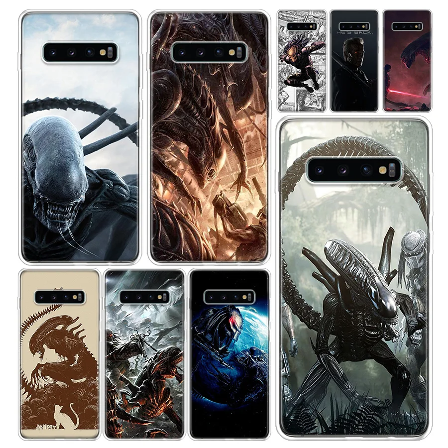 Чужой против Хищник чехол для телефона Samsung Galaxy A51 A71 A50 A70 A10 A20E A30 A40 A90 M30S A01 A6 A7 A8 A9
