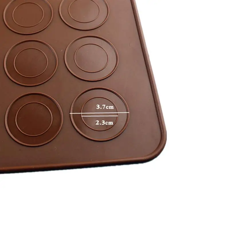 1PC Baking Mould Creative Round Cake Silicone Pad DIY Chocolate Cake Mold Cake Decorating Mold Baking Tool Chocolate Color