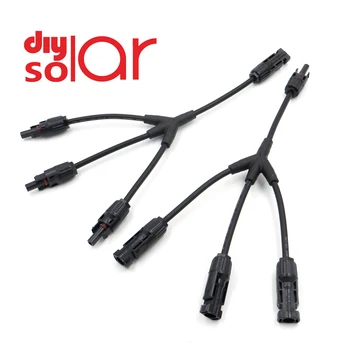 

Solar Connector Y 3Y 4Y Branch parallel connection 30A 1000V Electrical Photovoltaic 2 3 4 pcs solar Panel Cable Wire Connect