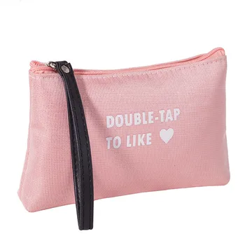 

2020 New Creative Generous And Simple Fashion Letters Pattern Cosmetic Makeup Bag Durable Waterproof Pocket Storage Handbag