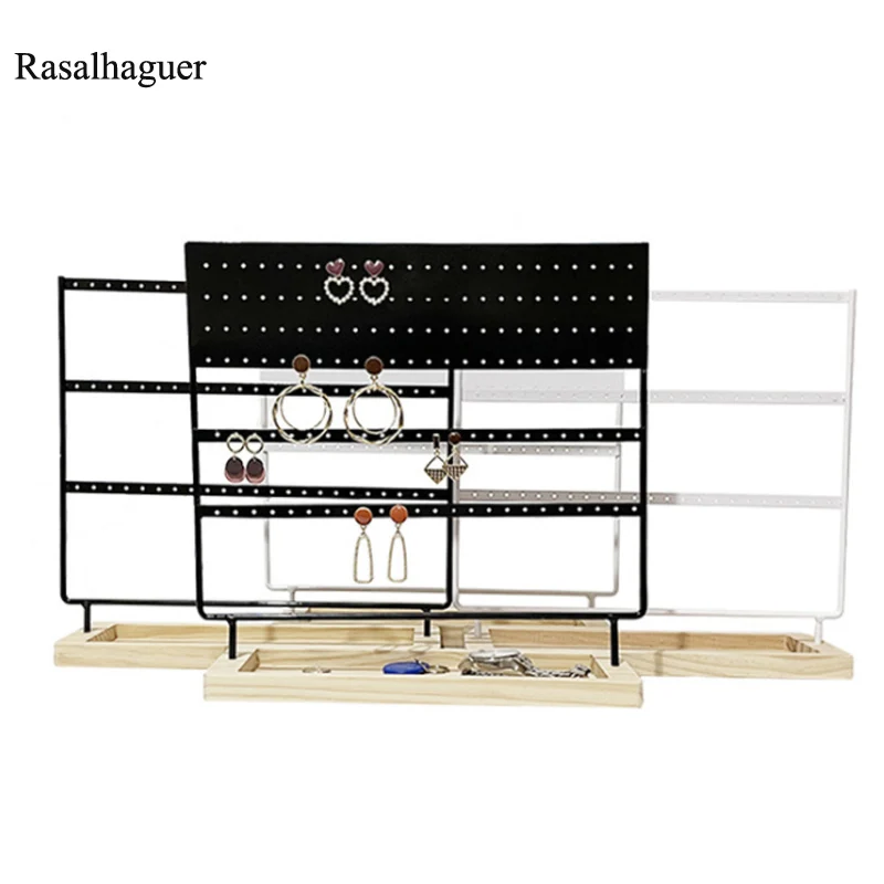 Earrings Holder 24/44/36/69/88/144 Holes Jewelry Display Stand for Woman Earrings Pendant Bracelet Jewellery Rack Box Wholesale
