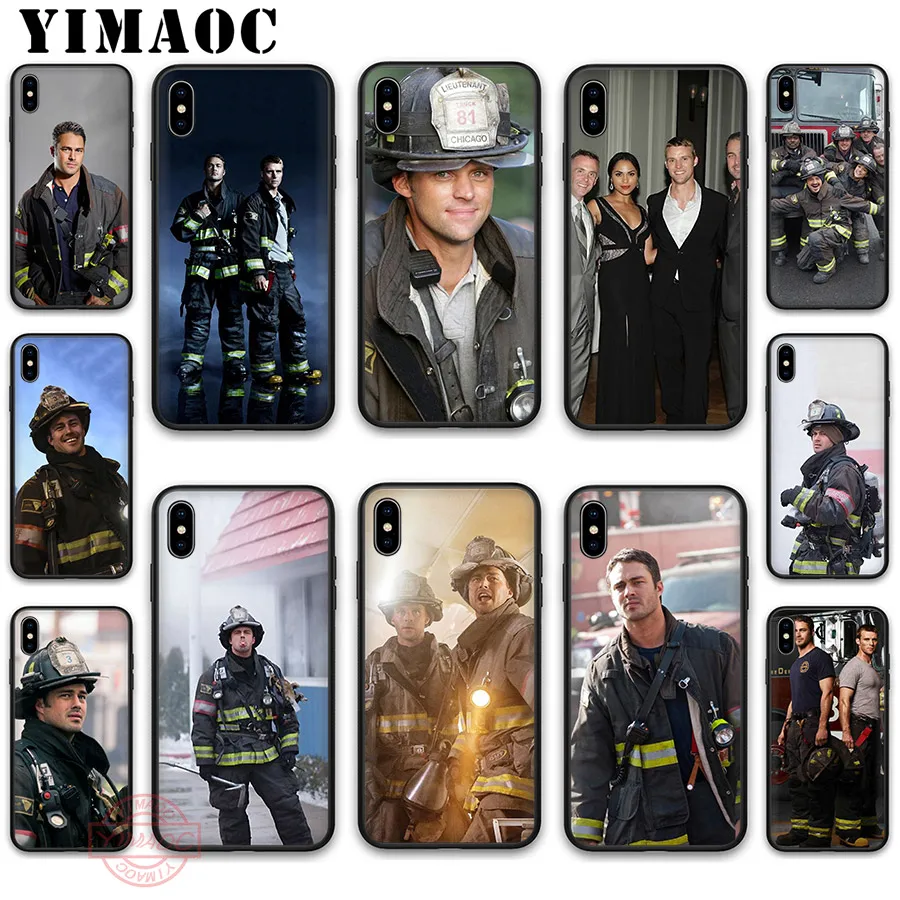 

YIMAOC Chicago Fire Tv Series Soft Silicone Case for iPhone 11 Pro XR X XS Max 8 7 6 Plus 5S SE 6SPlus 7Plus 8Plus 11 Pro Max