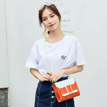 

Fashion Women Shoulder Bag Crossbody Tote Handbag Purse Messenger Leather Messenger Bag Handbag Chain Shoulder Bag 8x5x15cm