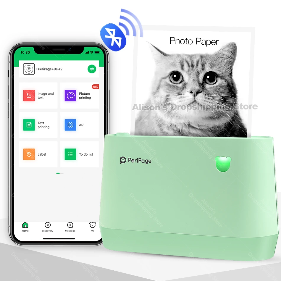 Peripage A9 PRO мини Bluetooth термопринтер Карманный фотопринтер ярлыки 300 точек/дюйм
