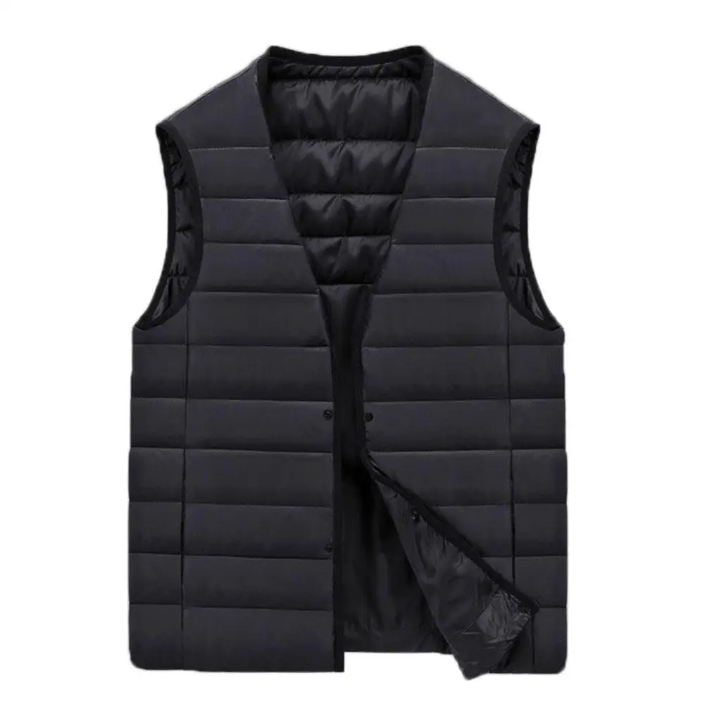 

Outdoor Smart Charging Heating Vest Men Cotton Coat V-neck Graphene Carbon Fiber Winter Heating Jacket
