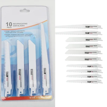 

10pcs/set Jig Saw Blades Multi Wood Cutting Saw Accessories for Power Tools