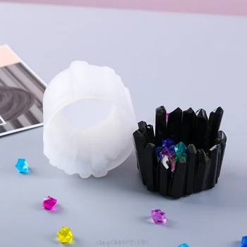 

Crystal Epoxy Storage Box Resin Mold DIY Crafts Ornament Making Tool Candle Holder Silicone Mould N10 20 Dropshipping