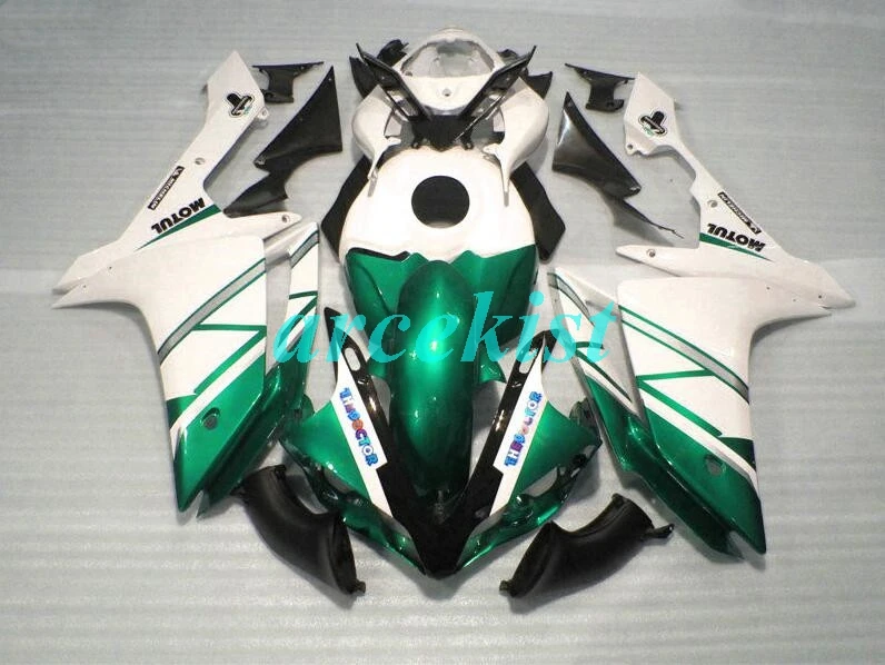 4 подарки ABS прессформы Мотоцикл Обтекатели подходит для Yamaha YZF-1000-R1 2007 2008 07 08 обтекатель кузова набор на заказ белый зеленый холодный