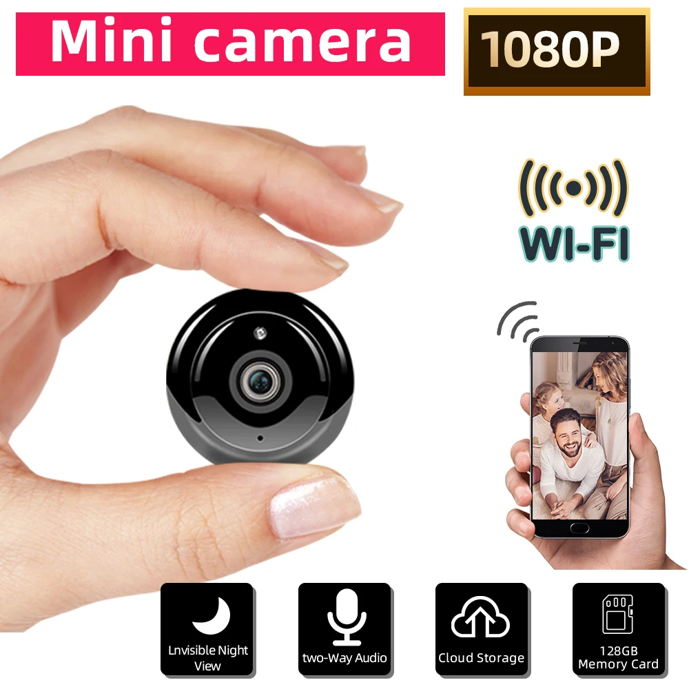 SDETER Mini WiFi Camera 1080P Wireless 