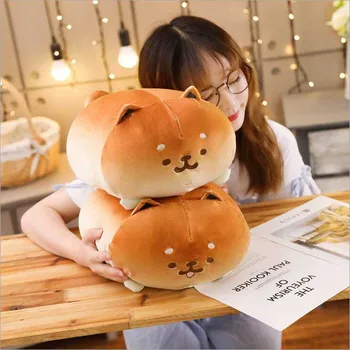 

Cute Bread Dog Plush Toy Stuffed Animal Creative Shiba Inu Doll Toys Soft Plush Pillow Children Toy Girls Gift