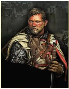 

Resin Kits 1/10 Scale Holding the sword of the knights templar Resin Model Free Shipping