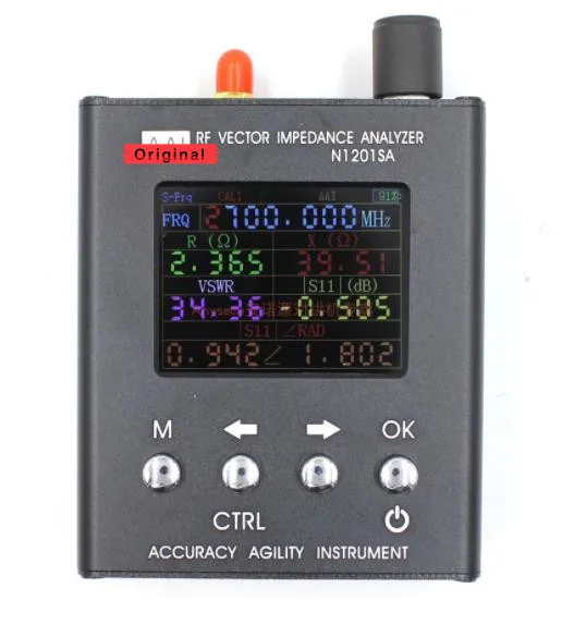 

N1201SA UV RF Vector Impedance ANT SWR Antenna Analyzer Meter Tester 137.5MHz - 2.7GHz English Version