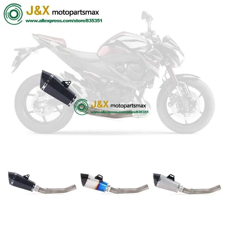 Полная система, слипоны для kawasaki Z750 Z 750, глушитель для мотоцикла, поход, средняя Соединительная средняя труба