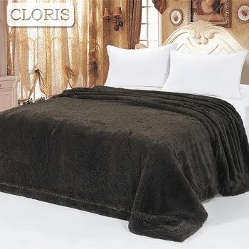 

CLORIS Luxury Brand Home Textile Blanket Solid Color Warm Soft Blanket Throw On Sofa Bed Travel Plaids Bedspreads Sheets Travel