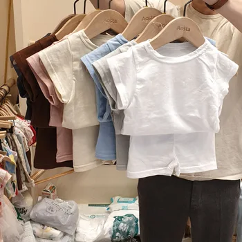 

Infant Short-Sleeved Suit Baby Soft Skin-Friendly Breathable T-shirt Shorts Home Two-Piece Set