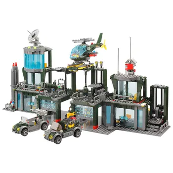 

Military 84011 Army Headquarters Model Building Blocks Bricks Toy DIY Learning Blocks Toys for Children