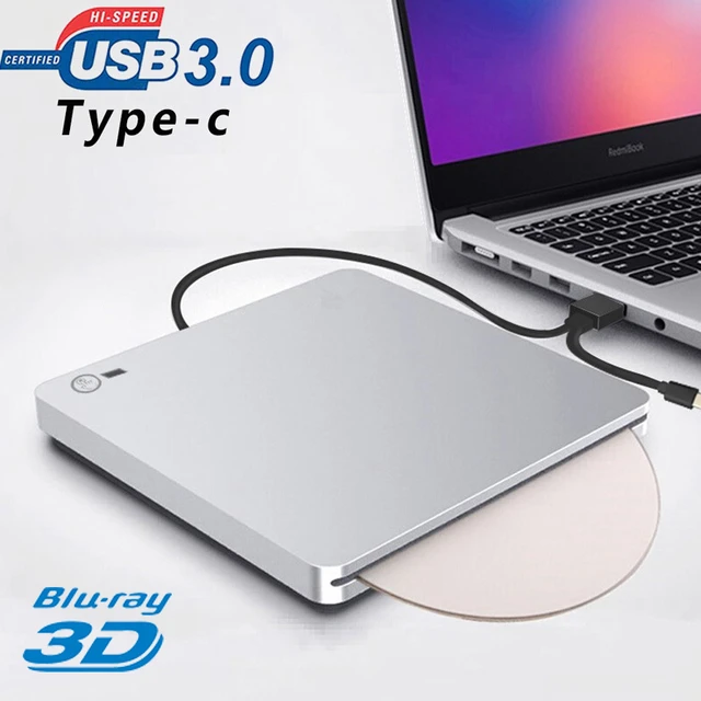 Lecteur de DVD Blu Ray externe 3d, Usb 3.0 et lecteur de CD DVD